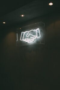 Business handshake