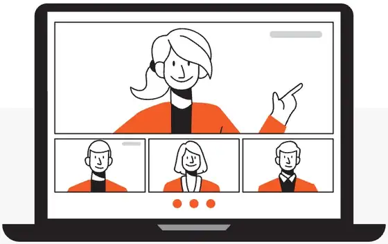 Video interview illustration